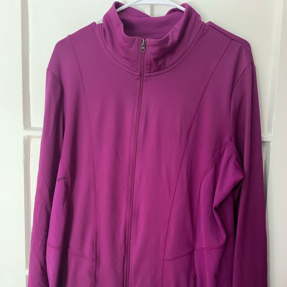 Champion DUODRYD PLUS Purple Sweatshirt Zip Up Size XXL
